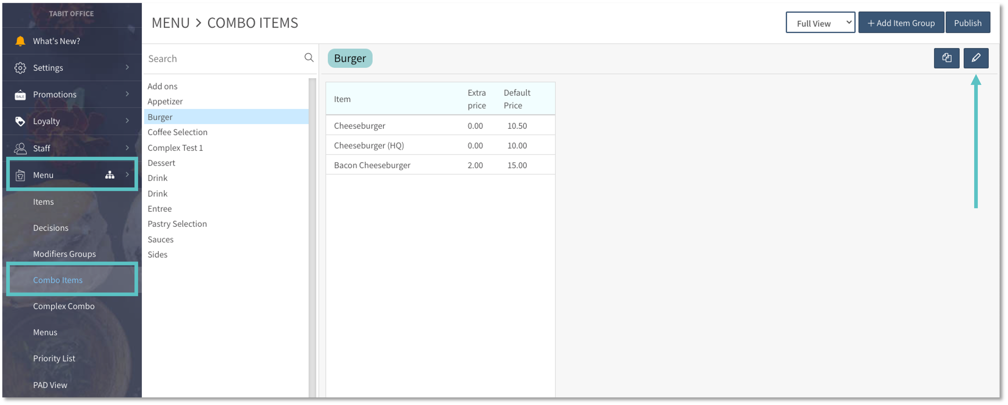 How to Build a Combo Group Tabit Help Center