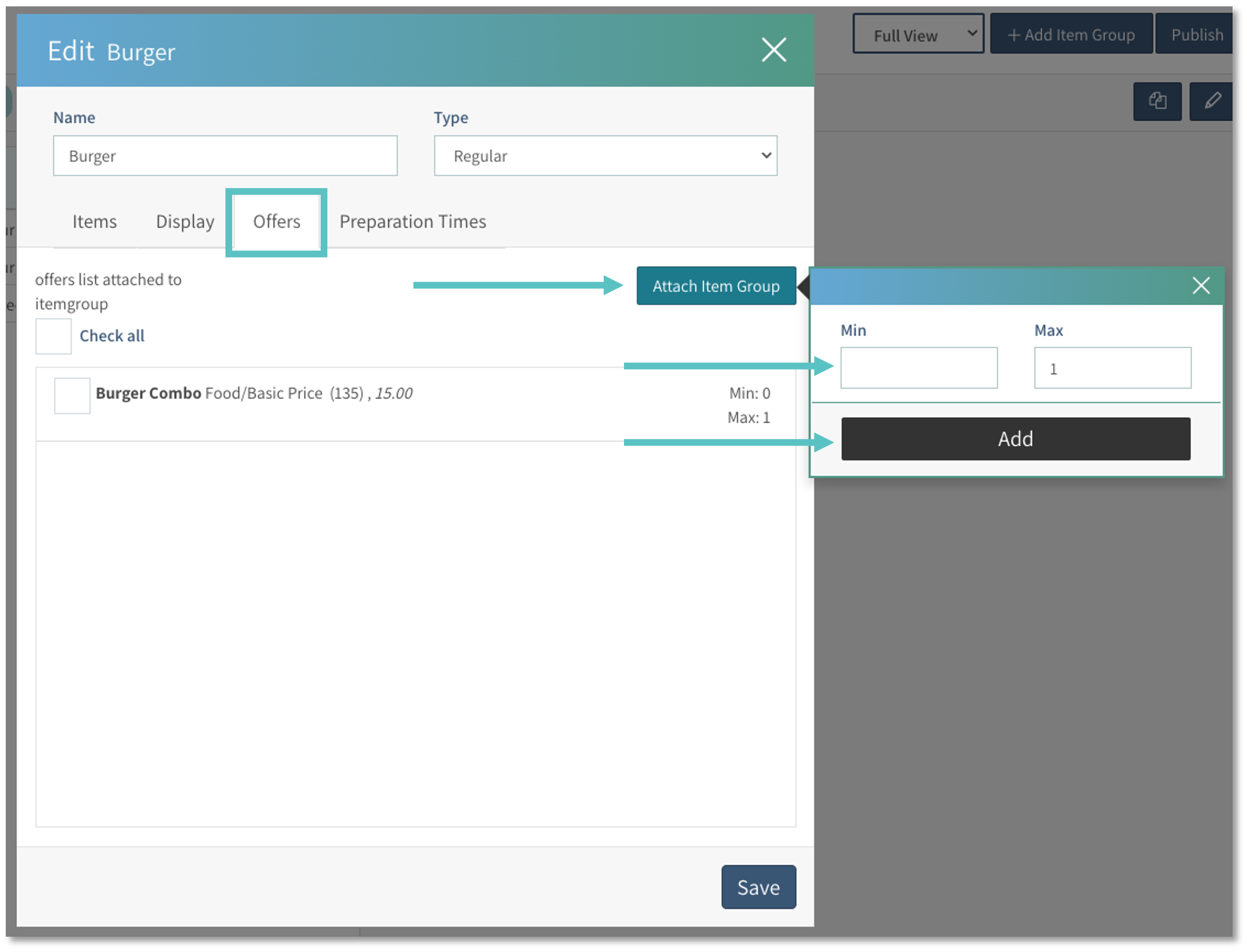 How to Build a Combo Group Tabit Help Center