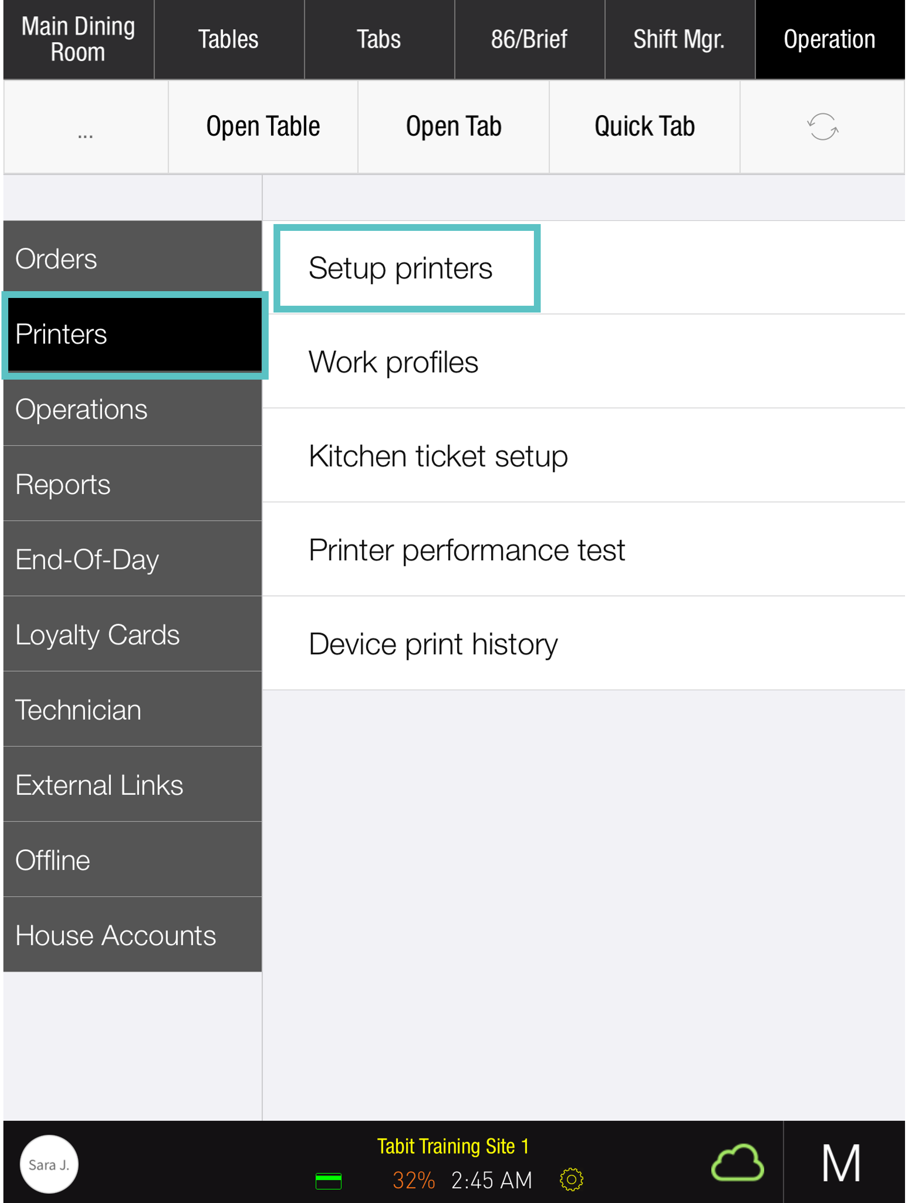 Why isn't my printer working? Tabit Help Center