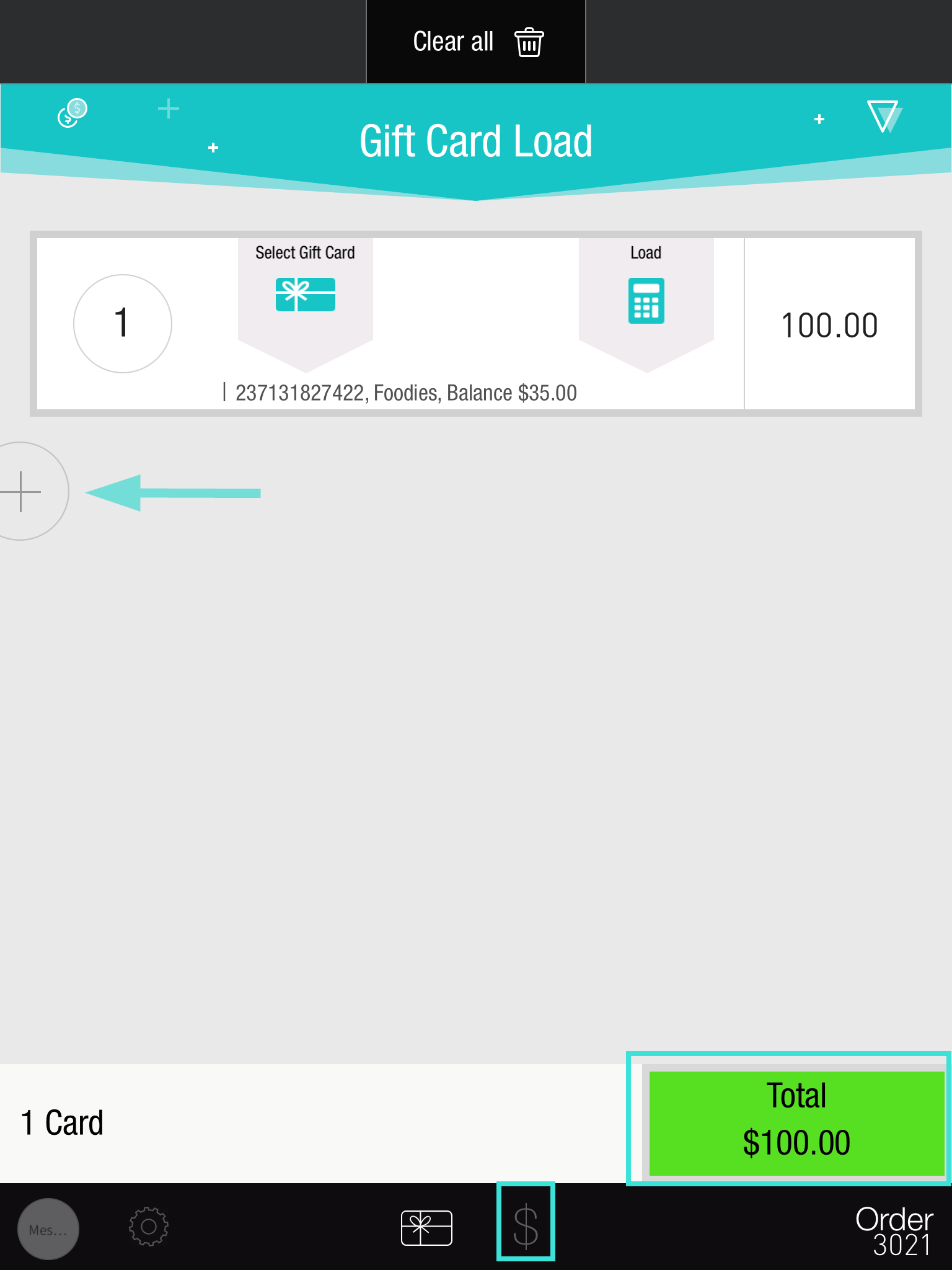 Loading Gift Cards from the PAD – Tabit Help Center