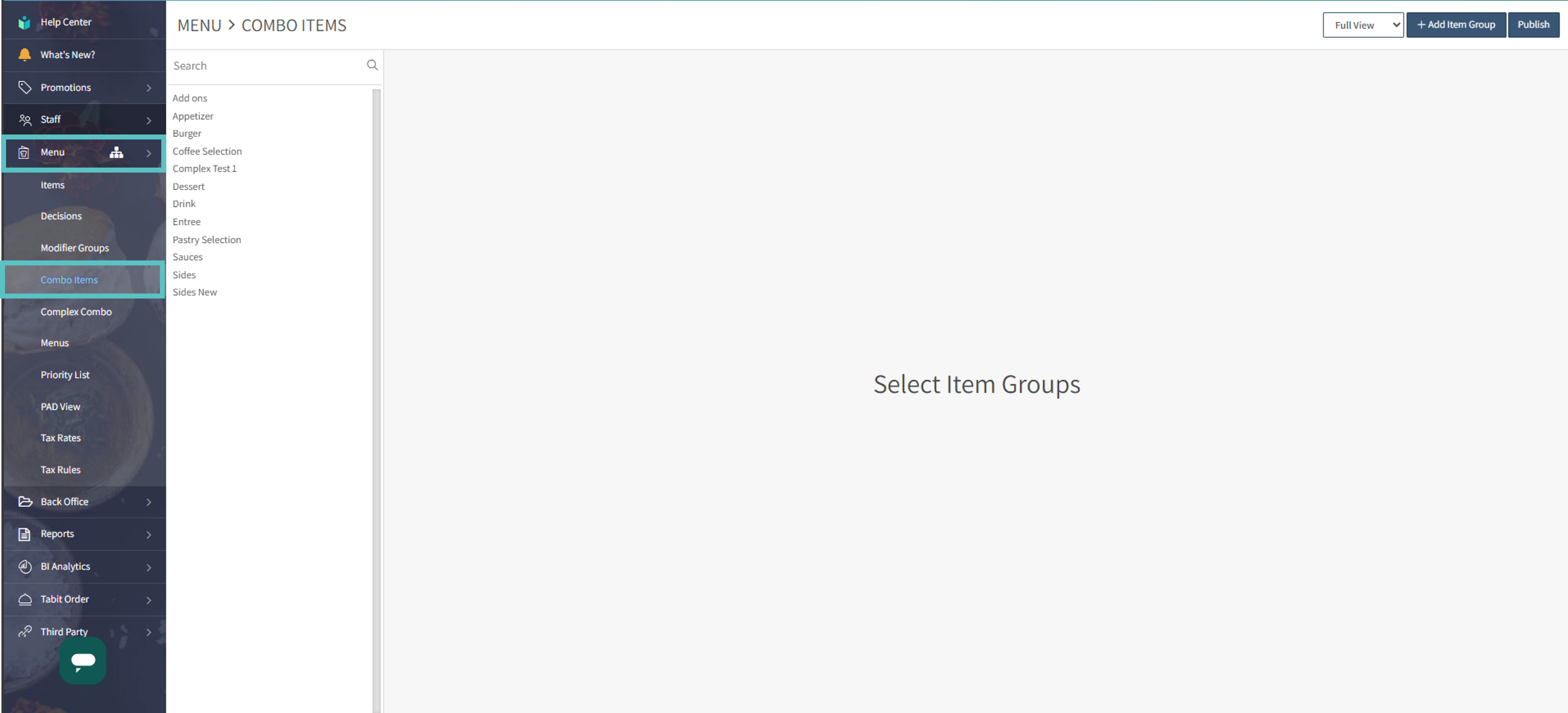 Adding additional price to combo items – Tabit Help Center